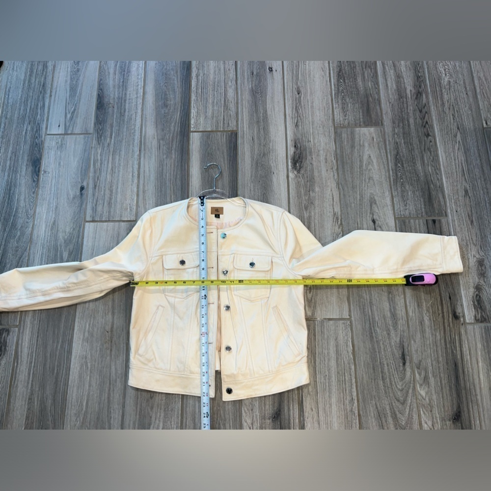 Lauren Ralph Lauren Lambskin Leather Jacket Blush Size 12 - Picture 2 of 15